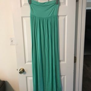 Strapless maxi dress